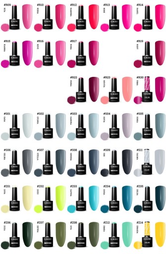 Zestaw do paznokci SUNONE lakiery hybrydowe + FREZARKA + LAMPA UV LED