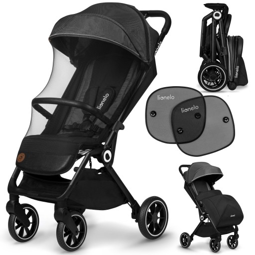 Коляска коляска до 22кг БОЛЬШИЕ КОЛЕСА + аксессуары Lionelo Cloe