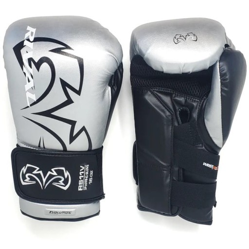 Боксерские перчатки RIVAL RS11V (серебро) [Вес: 14 унций]