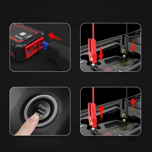 ЗАПУСК Jump Starter POWERBANK Booster 2000A UTRAI