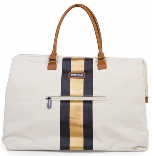 MOMMY BAG БОЛЬШАЯ ВМЕСТИМОСТЬ Твидовый кремовый и золотой