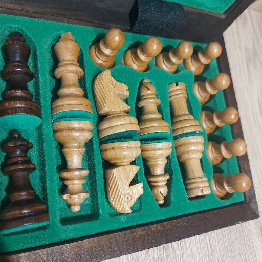 Деревянные королевские шахматы, настольная игра 31x31 ручной работы