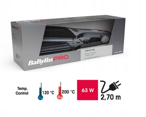 KARBOWNICA BABYLISS PRO 60mm BAB2512EPCE