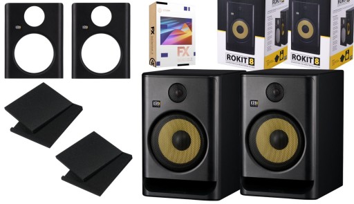 KRK ROKIT 8 G5 RP8 G5 ЧЕРНЫЕ МОНИТОРЫ ACTIVE STUDIO ПАРА + АКЦИЯ