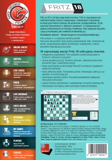 Шахматная программа Fritz 18 PL ChessBase