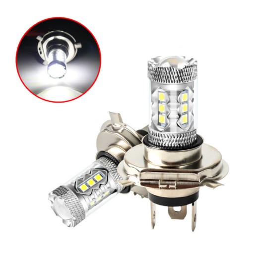 CREE LED H4 HB2 Лампа Лампа 8000лм 6500К 2шт