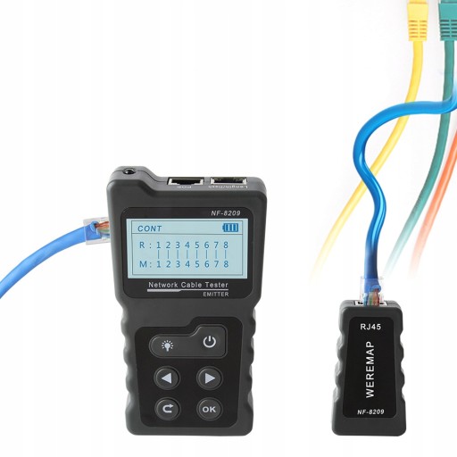 МНОГОФУНКЦИОНАЛЬНЫЙ СЕТЕВОЙ КАБЕЛЬНЫЙ ТЕСТЕР LCD NF-8209