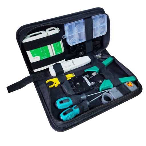 КОМПЛЕКТ КАБЕЛЬНОГО ТЕСТЕРА RJ 45 Щипец RJ45