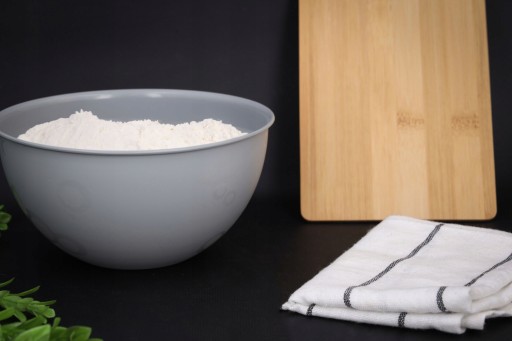 MISKA kuchenna plastikowa szara 19 cm duża 1,5l na sałatkę owoce wytrzymała