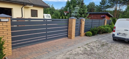 Sztachety metalowe profil 250x20 1,2mm na przęsło ogrodzenie brama furtka
