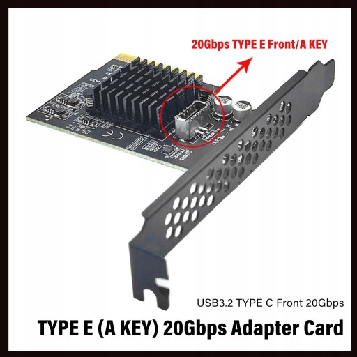 Карта расширения USB 3.2 Gen 2 Type C, 20 Гбит/с ASM3242 LZ Control