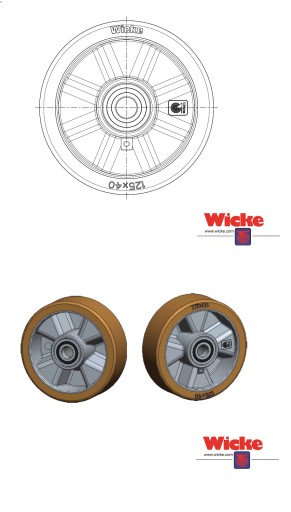 Koło Podporowe BT/Still/Linde 125/40-105/15 WICKE