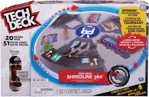 ФИНГЕРБОРД ВРАЩАЮЩАЯСЯ РАМПА SHREDLINE 360 СКЕЙТБОРД THANK YOU TECH DECK