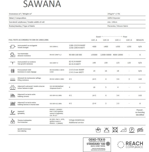 ОБИВОЧНАЯ ТКАНЬ SAWANA ОБИВОЧНЫЙ МАТЕРИАЛ СУМКА FINE PLAIN