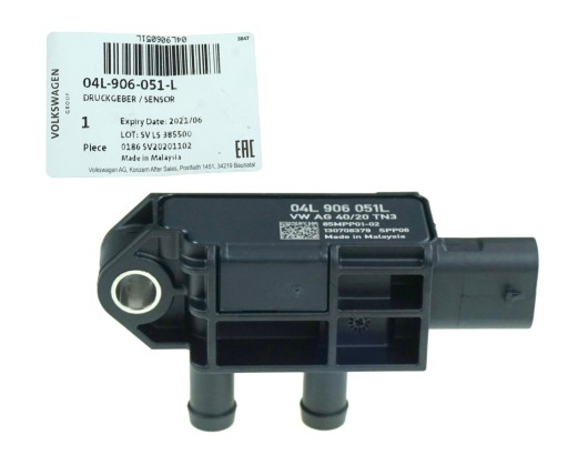 ДАТЧИК ДАВЛЕНИЯ ВЫХЛОПНЫХ ГАЗОВ 04L906051L 04L906051AB OE