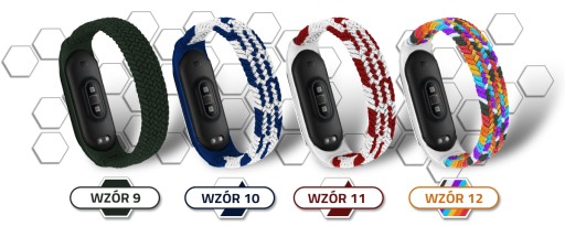PASEK OPASKA do XIAOMI MI BAND 3/4/5/6 14 WZORÓW