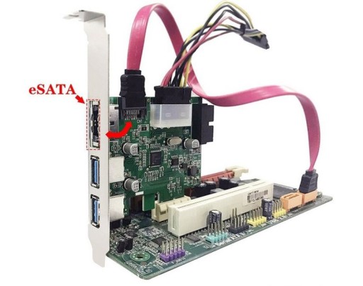 Контроллер PCI-E 1x — 2x USB3.0 + eSATAp + 19PIN