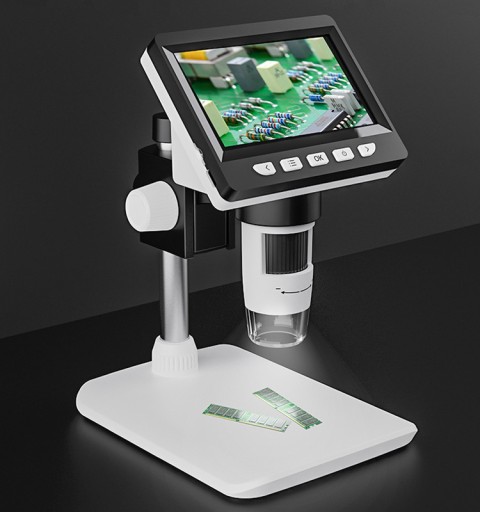 MIKROSKOP CYFROWY LCD PRZYBLIŻENIE 1000X EDUKACYJNY NAUKOWY HD 1080P USB SD