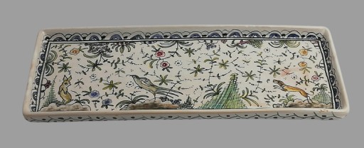 Конимбрига, старинное керамическое блюдо с зайцем, расписанное вручную, Португалия