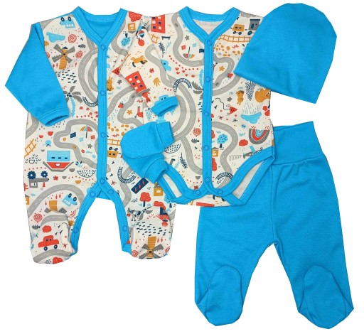 Комплект Layette для новорожденного, 62 комбинезона, боди, 5 шт.