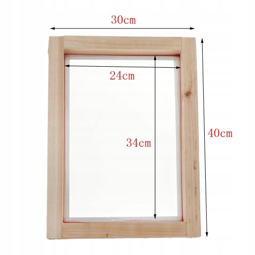 Ramy do sitodruku 32T/43T/55T/77T 30x40cm 77T
