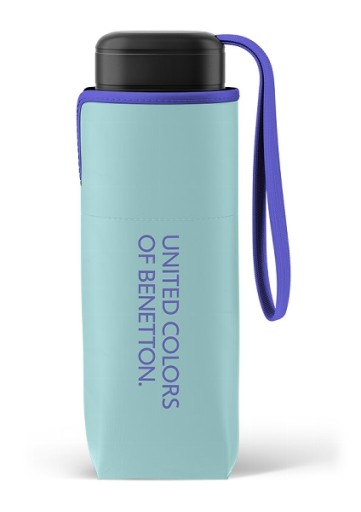 Umbrella benetton ultra mini flat бирюзовый маленький легкий зонтик