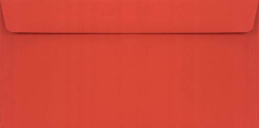 Конверты DL Burano Rosso Scarlatto красные - 25 шт.