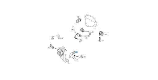 ORG MERCEDES-BENZ ДОПОЛНИТЕЛЬНЫЙ ТОРМОЗНОЙ ДАТЧИК