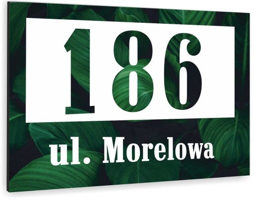 Tabliczka ADRESOWA ALUMINIOWA Tablica NUMER DOMU