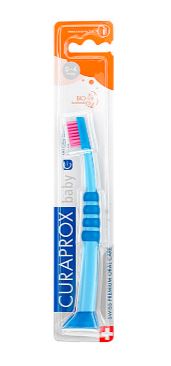 Зубная щетка CURAPROX CURAKID BABY 0-4 года СИНИЙ С СИНИМ/РОЗОВЫМ