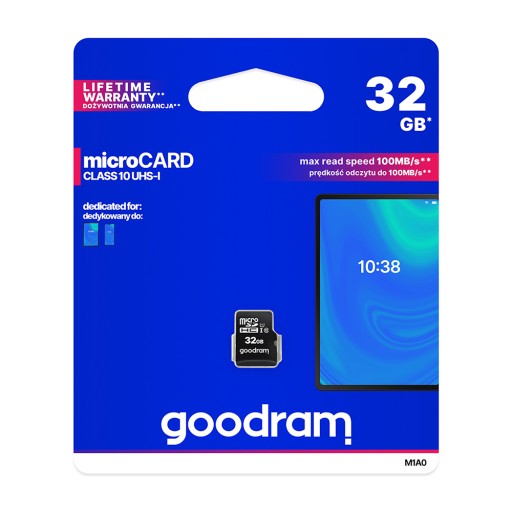 Карта памяти Goodram micro SD SDHC 32 ГБ