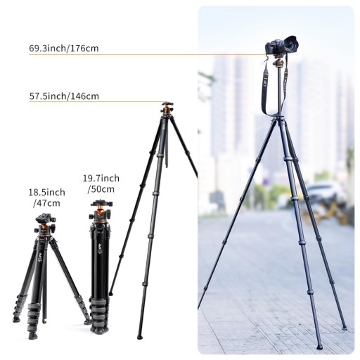 Штатив K&F Concept Tripod Traveler M1 НОВИНКА!