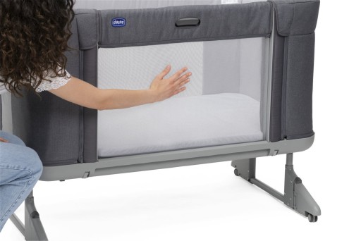 Кровать Chicco Next2Me Forever Slate Grey, дополнительная кровать, диван + бесплатная кровать