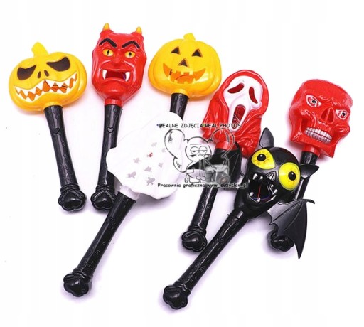 LED HALLOWEEN GLOW BON WAND ЧЕРЕП КОСТИ