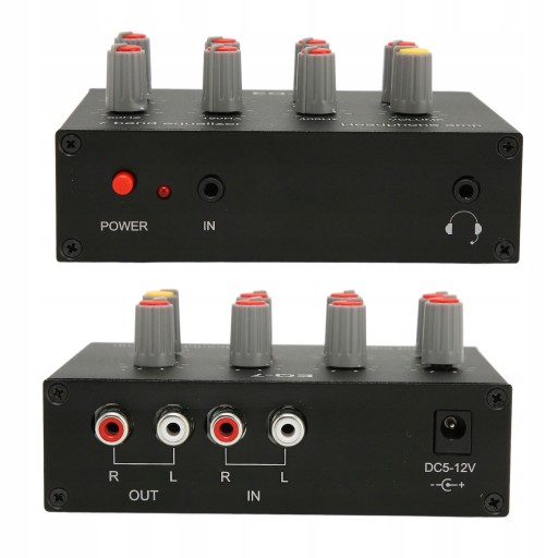 7-полосный эквалайзер RCA DC5V-12V