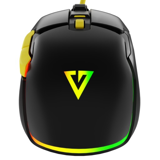 MYSZKA Z WYMIENNYMI PANELAMI PODŚWIETLANA RGB MODECOM VOLCANO JAGER CZARNA