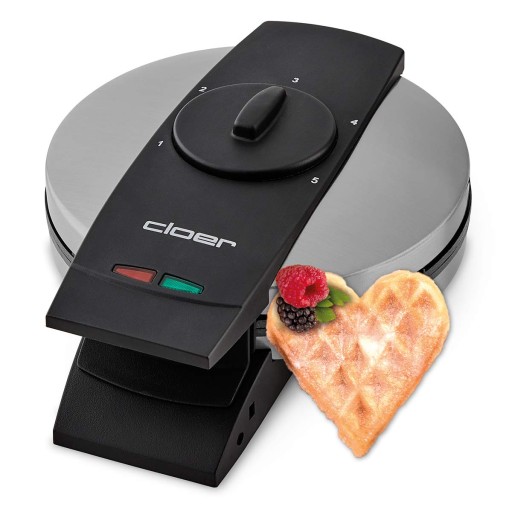 Вафельница Cloer 1639SR 930 Вт серебристый/серый