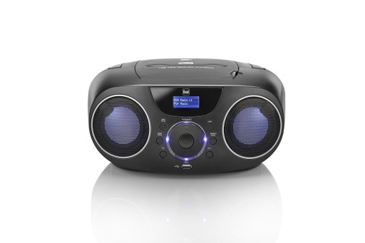 Портативный радиоприемник DUAL CD DAB+ FM USB CD Bluetooth со светодиодной подсветкой Disco DPCR 20S