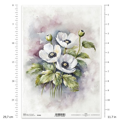 PAPIER RYŻOWY do decoupage A4 ITD-R2468 maki