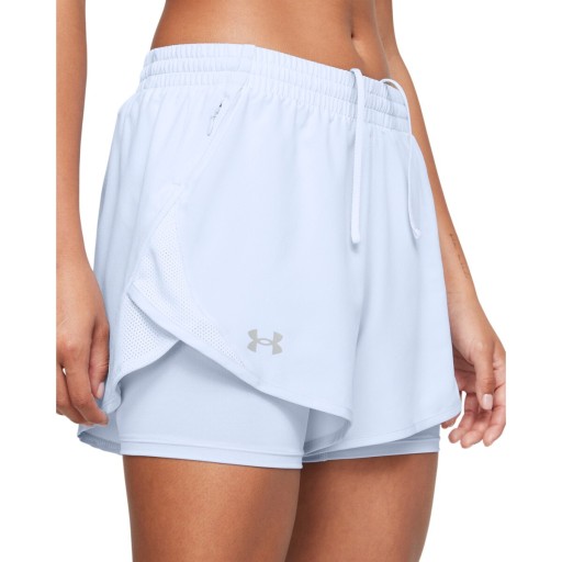 Женские шорты для бега Under Armour UA Fly By 2in1 Short - синие