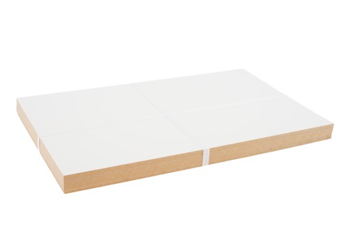 10x HDF Dwustronnie Biały - 3mm - 50x30cm - do cięcia laser