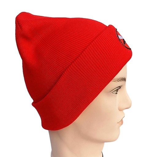 Czapka unisex dla dorosłych mężczyzn i kobiet z flagą nurkową/nurkiem w dół, czerwona 2