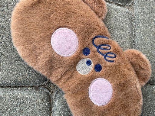 МАСКА ДЛЯ СПЯЩЕГО ПУЗЫРЯ РЕЛАКСАЦИЯ BEAR BEAR PLUSH коричнево-коричневый