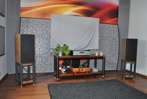 WHARFEDALE LINTON POWRÓT LEGENDY WALNUT ORZECH + STANDY = WSPANIAŁY ZESTAW