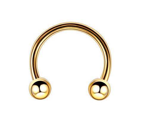 Podkowa złota - HELIX DAITH TRAGUS WARGA 1,2/10/3