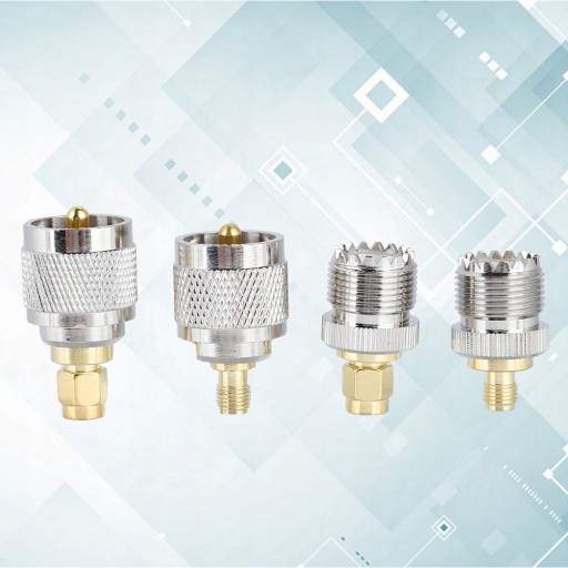 4 комплекта переходников SMA на UHF UHF «папа/гнездо»