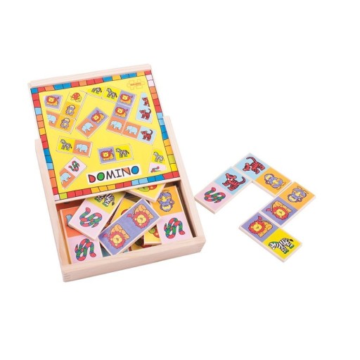 Деревянное DOMINO SAFARI для самых маленьких бигджигов