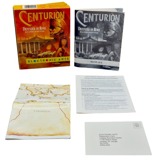 Игра Centurion Defender of Rome AMIGA коробка 500 600 1200 дискета карта 1