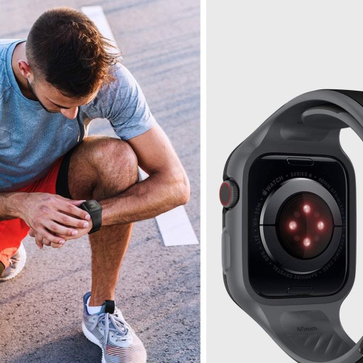 SPIGEN LA PRO Etui z Paskiem do Apple Watch 44mm