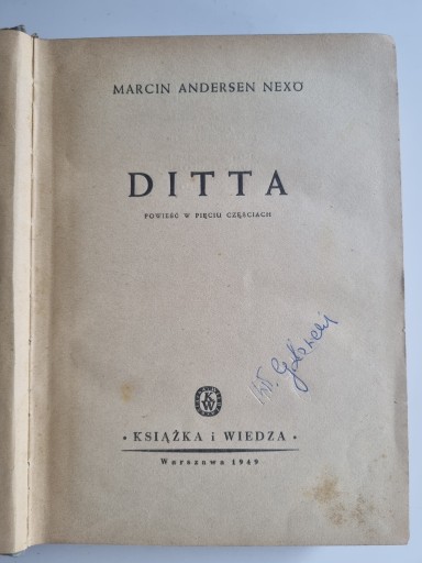 DITTA - MARCIN ANDERSEN NEXO 1949 r. /195